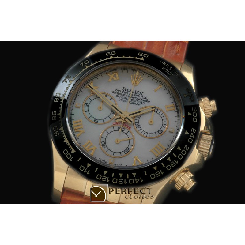 RLDF01093L Daytona 116528 YG/YG M-White Roman A-775Sec@6 28800