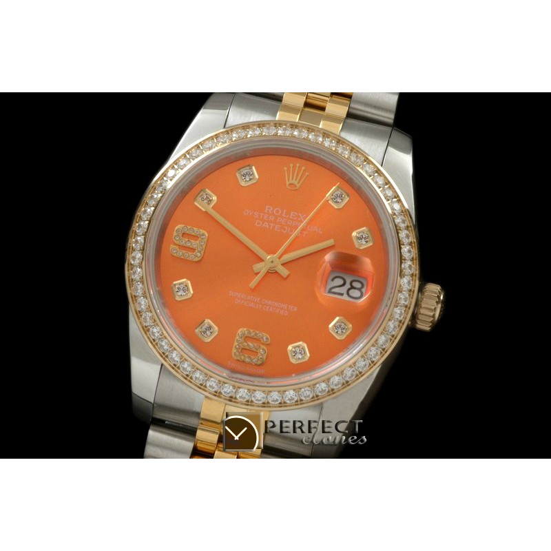 RDJMT00553D1 SS/YG Jubilee Orange Diam 2836