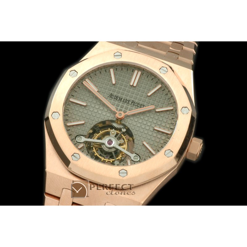 APROT10013 Royal Oak Tourbillon RG/RG Grey Real Tourbillon
