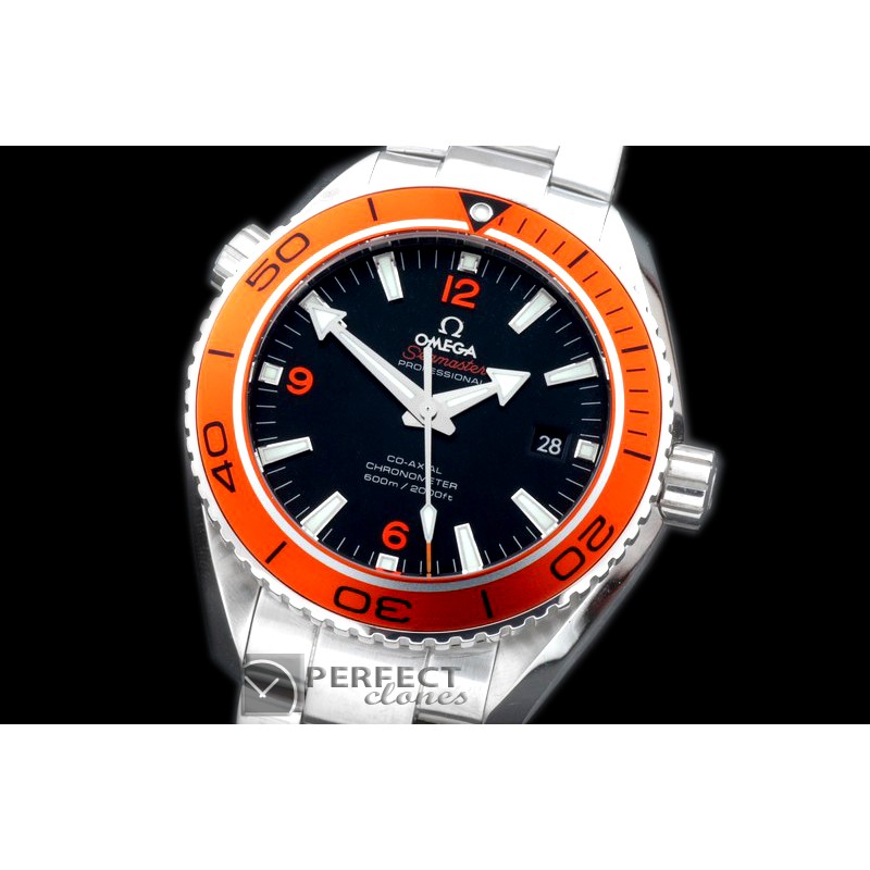 OMCPO45-502 P-Ocean Ceramic SS/SS Blk/Org Miyota 8205