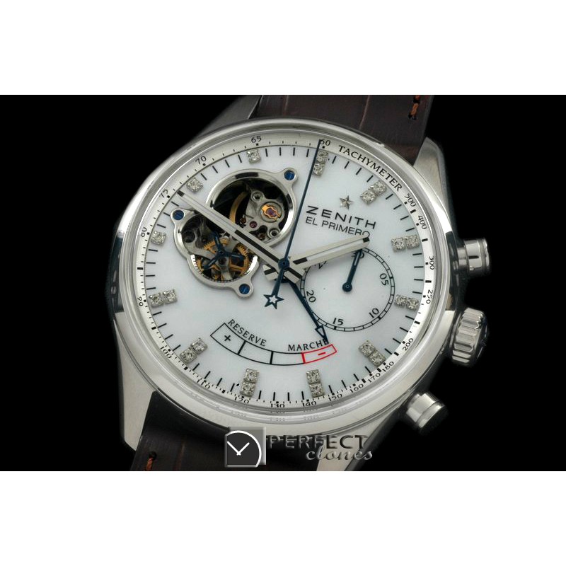 ZN00086 EP Chrono Tourbillon SS/LE White Venus 75