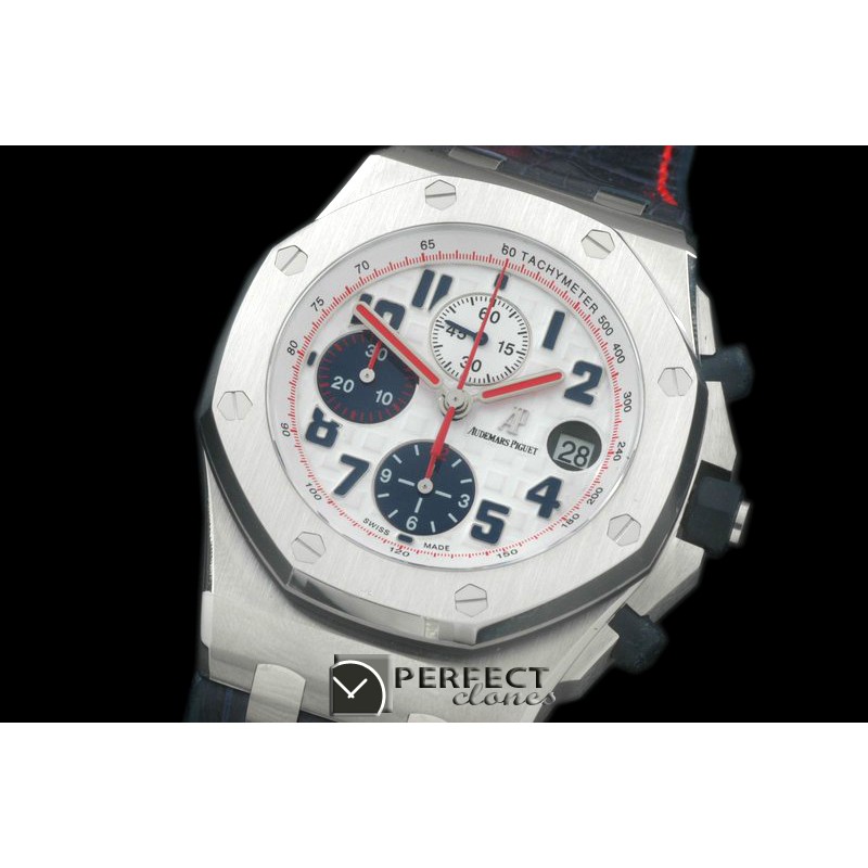 AAP10092 Royal Oak Chrono SS/LE Tour Auto Wht A-3126