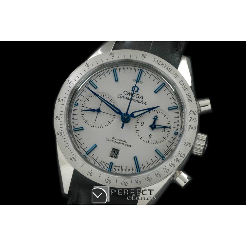 OMSP00074 Speedmaster Broad Arrow SS/LE White Stick A-7750