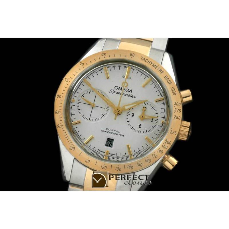 OMSP00091S Speedmaster Moon Watch SS/YG White Stick A-7750