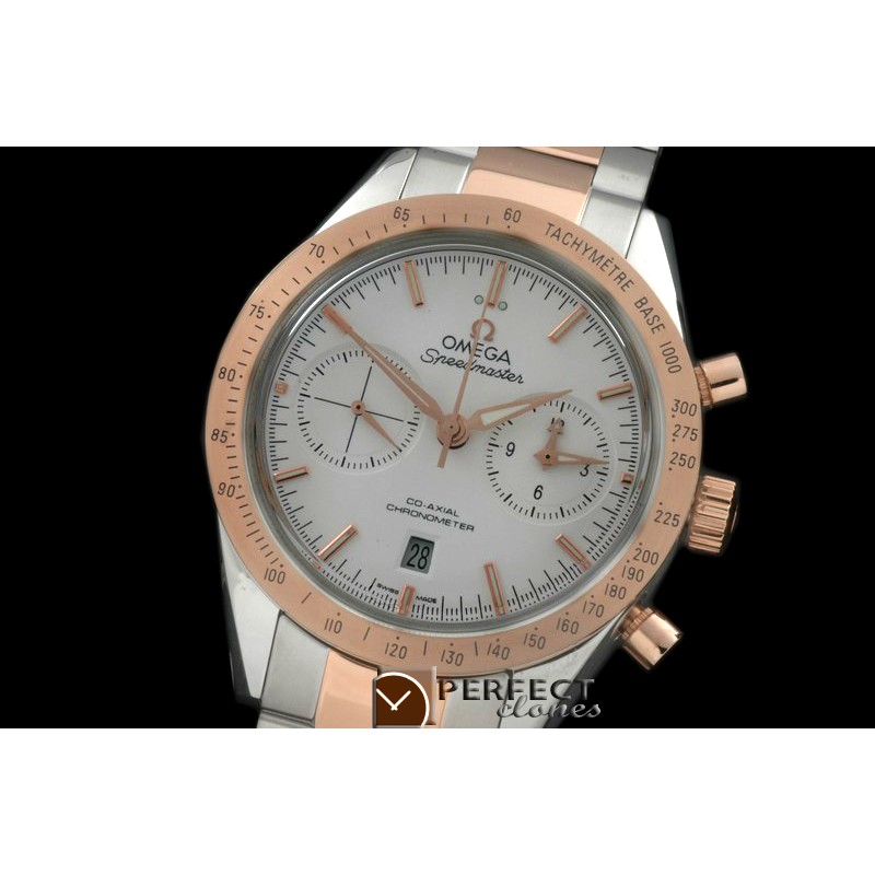 OMSP00081S Speedmaster Moon Watch SS/RG White Stick A-7750