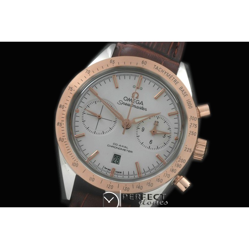 OMSP00081 Speedmaster Moon Watch SS/RG/LE White Stick A-7750