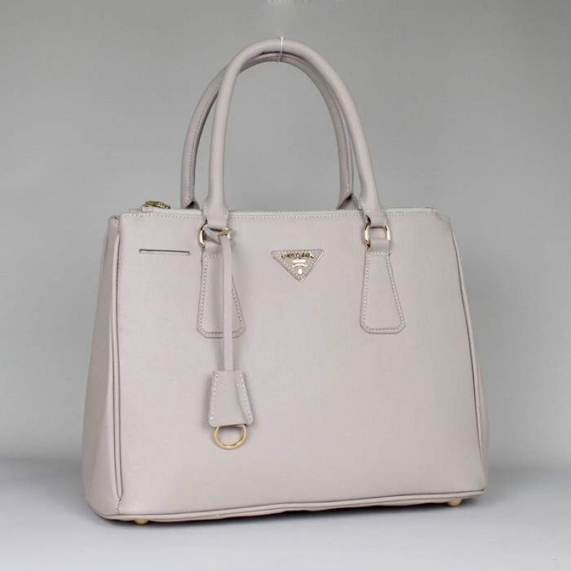 PR1786-03 BN1786 Saffiano Solid Color Leather Tote Off White