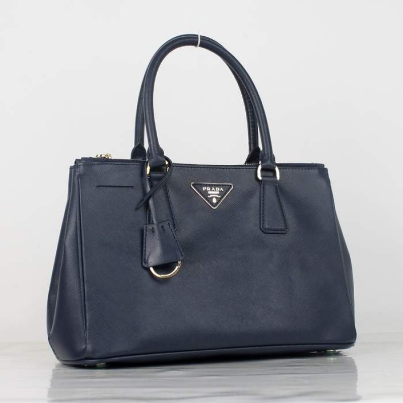 PR1801-2 B1801 Saffiano Leather Tote Dark Blue