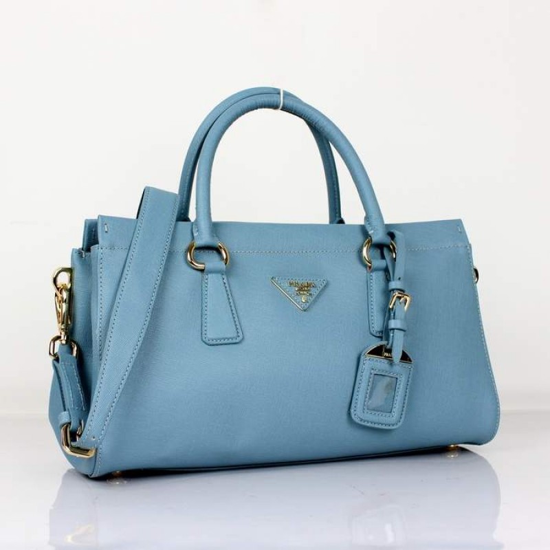 PR1849-2 BN1849 Saffiano Leathe Tote Light Blue