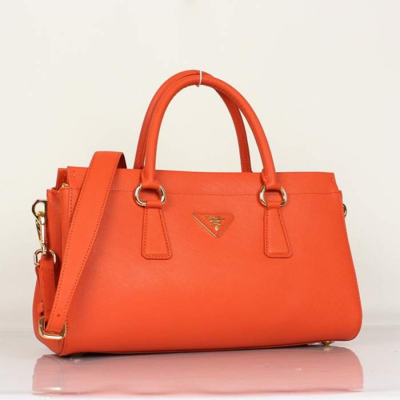 PR1849-3 BN1849 Saffiano Leathe Tote Papaya Orange