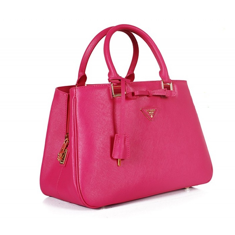 PR2245-03 BN2245 Saffiano Leather Tote Peach Red