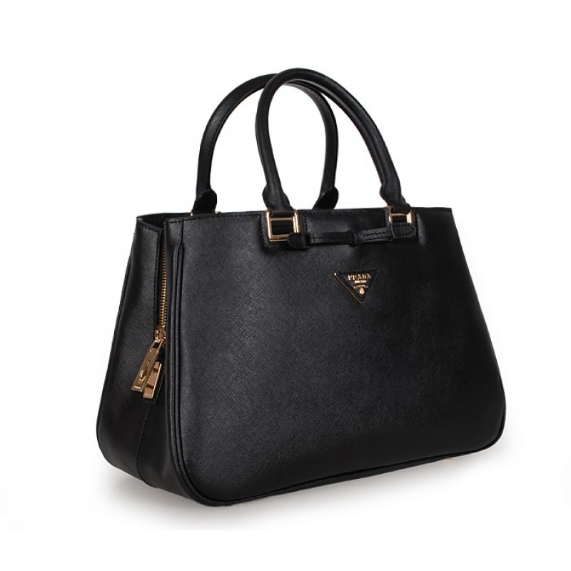 PR2245-01 BN2245 Saffiano Leather Tote Black