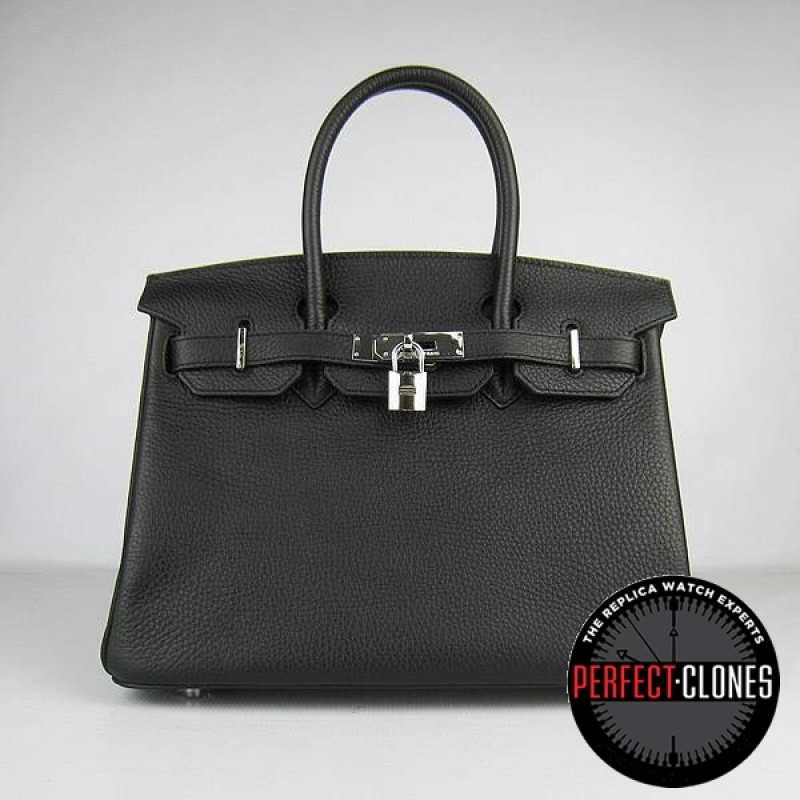 HE-30-1001 Birkin 30cm Black - Togo Standard
