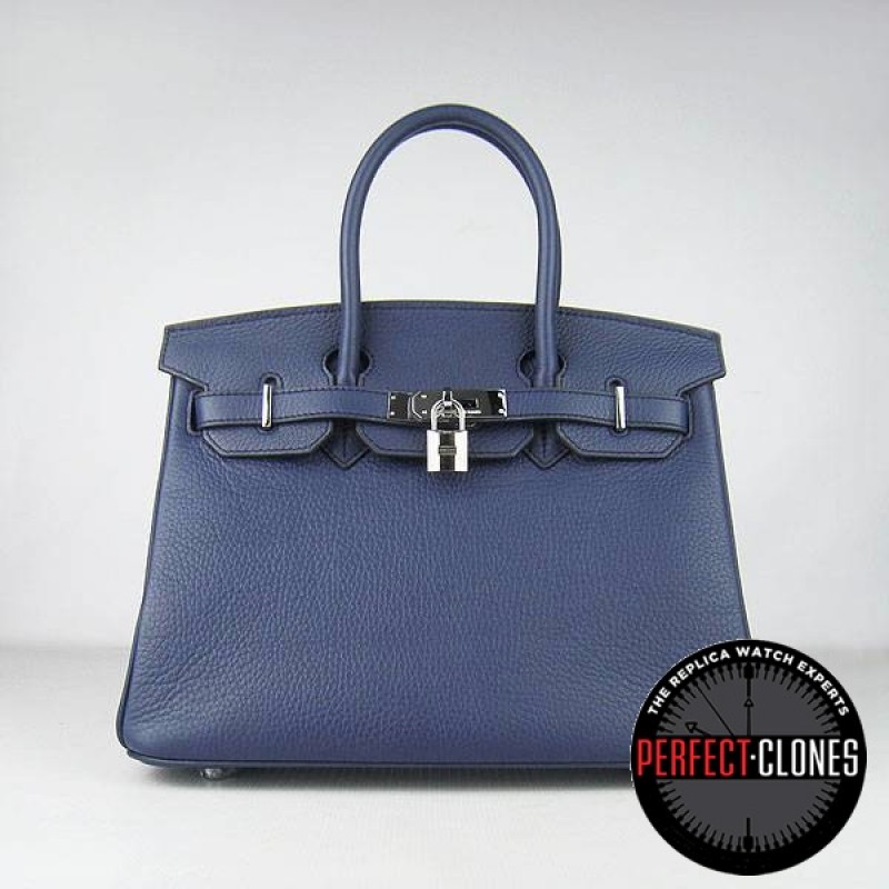 HE-30-1003 Birkin 30cm Dark Blue - Togo Standard