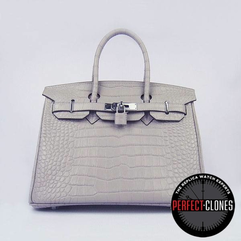 HE-30-1035 Birkin 30cm Grey - Gator