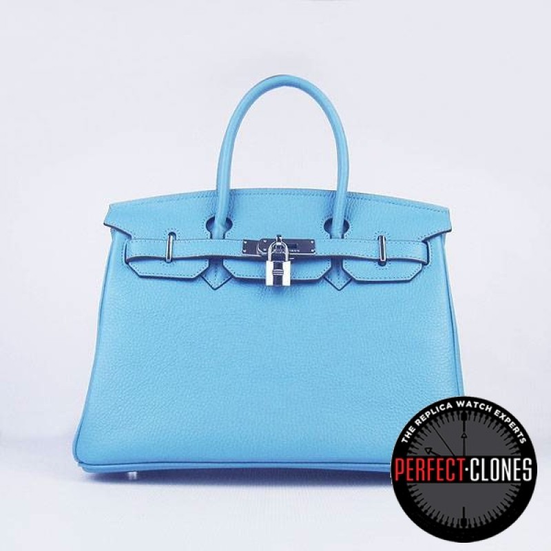 HE-30-1008 Birkin 30cm Light Blue - Togo Standard