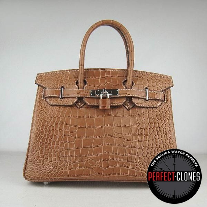 HE-30-1039 Birkin 30cm Light Brown - Gator