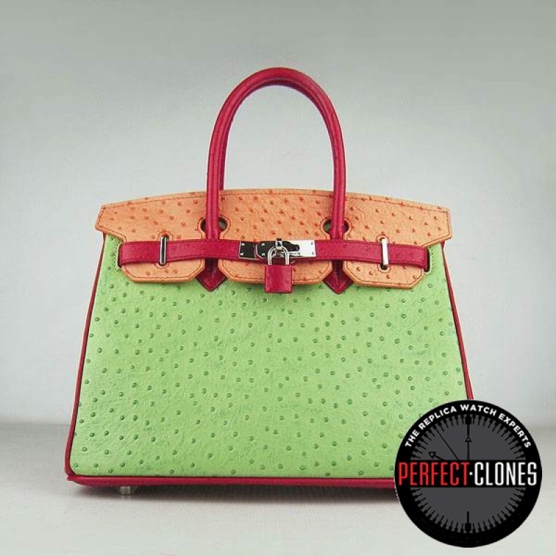 HE-30-1068 Birkin 30cm Mix Colour - Ostrich