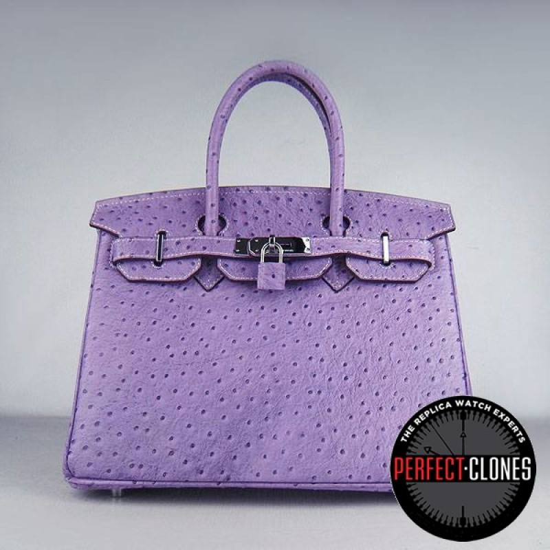 HE-30-1064 Birkin 30cm Purple - Ostrich