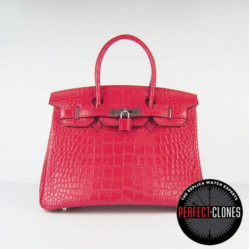 HE-30-1045 Birkin 30cm Red - Gator