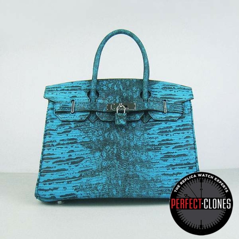 HE-30-1128 Birkin 30cm Green - Lizard