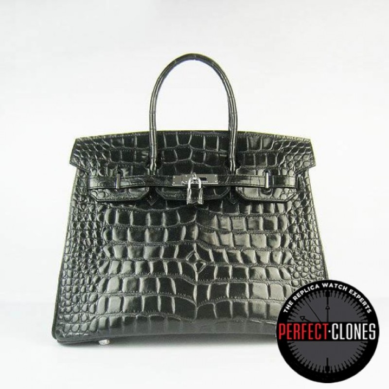 HE-35-1041 Birkin 35cm Black - Gator