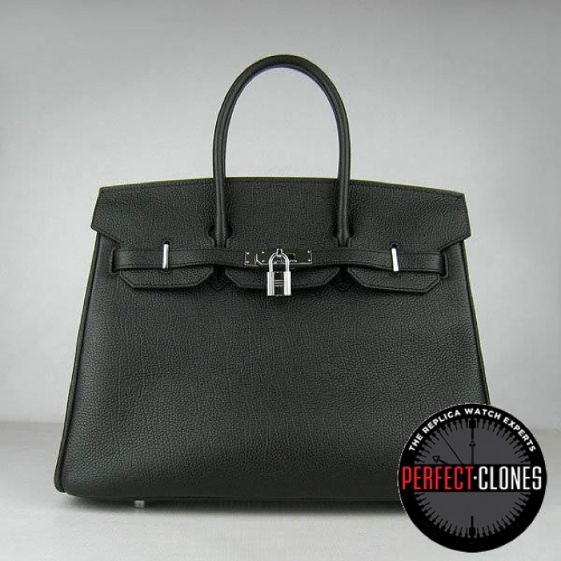 HE-35-1001 Birkin 35cm Black - Togo Standard