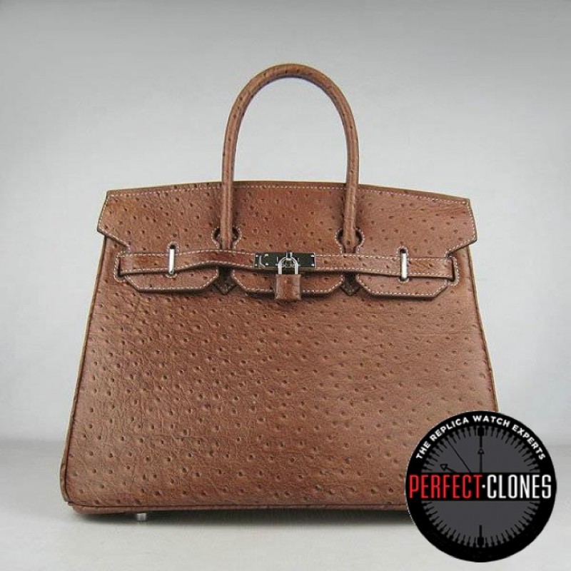 HE-35-107Birkin 35cm Light Brown - Ostrich