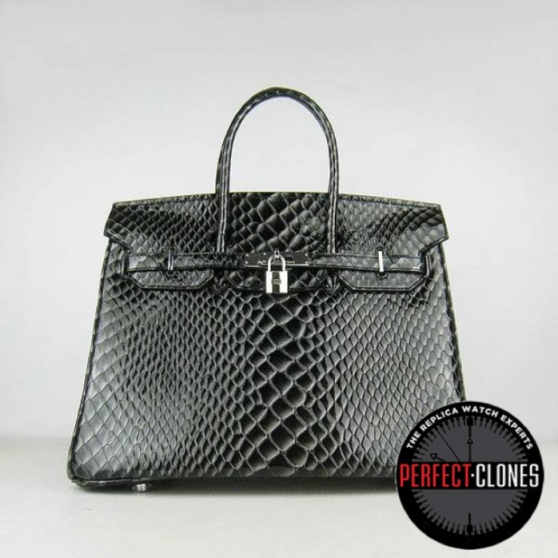 HE-35-1081 Birkin 35cm Black - Fish
