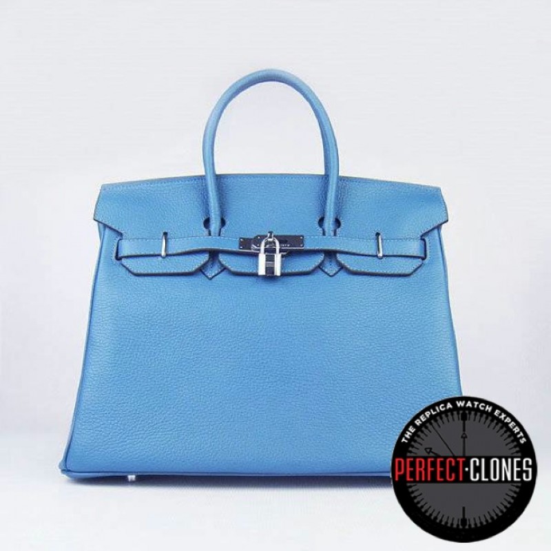 HE-35-1012 Birkin 35cm Light Blue - Togo Standard