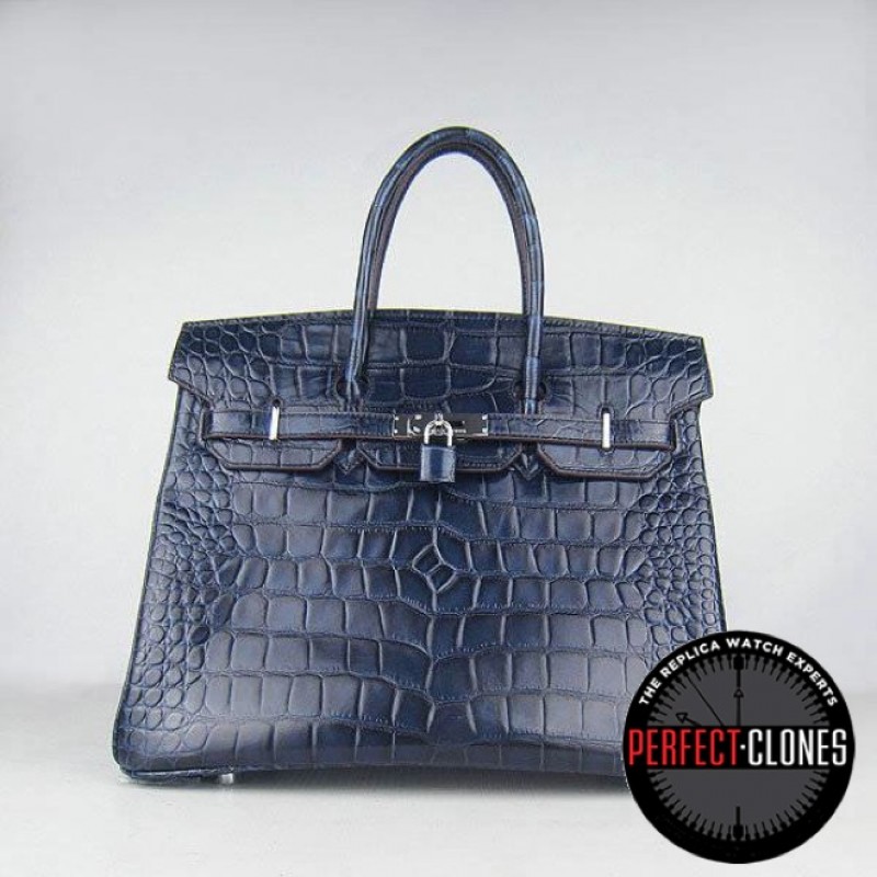 HE-35-1043 Birkin 35cm Blue - Gator