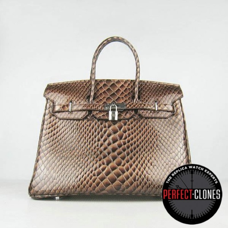 HE-35-1084 Birkin 35cm Brown - Fish