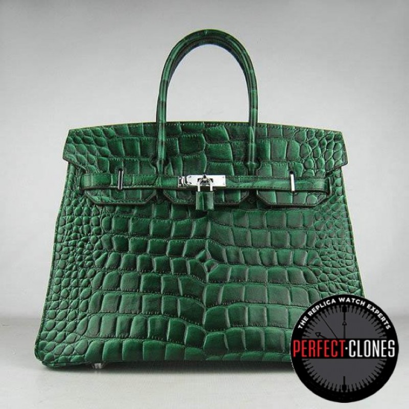 HE-35-1046 Birkin 35cm Green - Gator