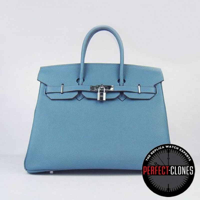 HE-35-1017 Birkin 35cm Mid Blue - Togo Standard