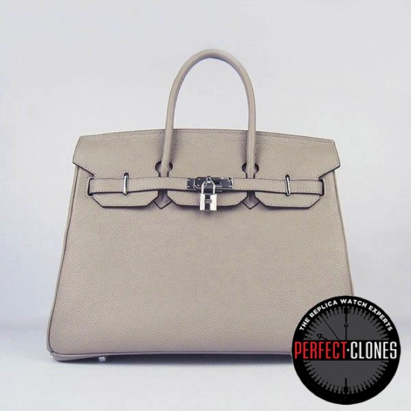 HE-35-1007 Birkin 35cm Light Grey- Togo Standard