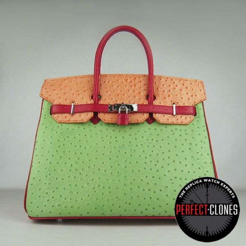 HE-35-108Birkin 35cm Mix Colour - Ostrich