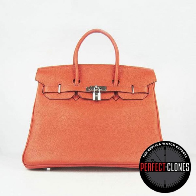 HE-35-1018 Birkin 35cm Orange- Togo Standard