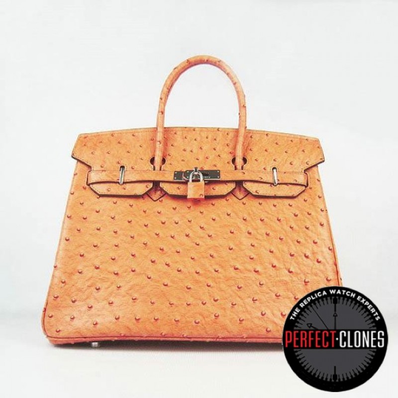 HE-35-1078 Birkin 35cm Orange - Ostrich