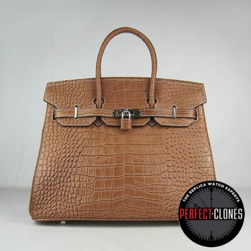 HE-35-105Birkin 35cm Light Brown - Gator