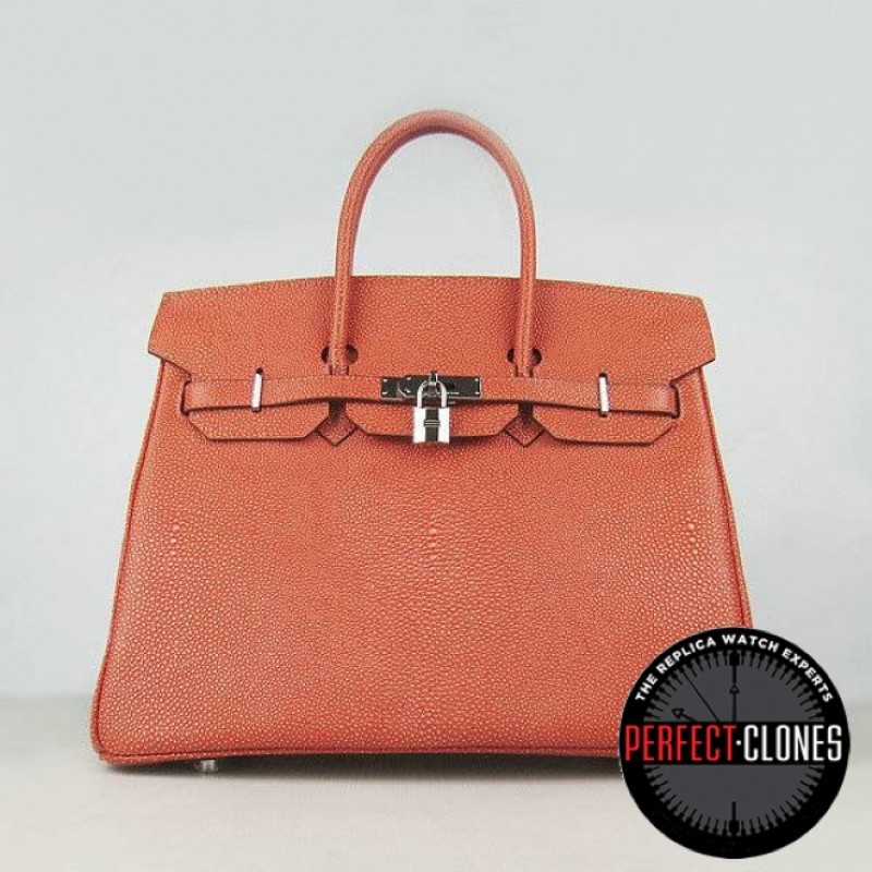 HE-35-1118 Birkin 35cm Orange - Togo Pearl