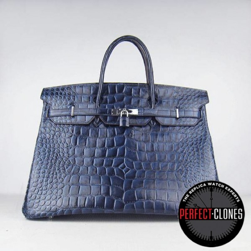 HE-40-1022 Birkin 40cm Blue - Gator