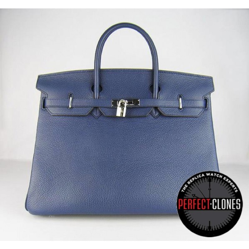 HE-40-1002 Birkin 40cm Dark Blue - Togo Standard