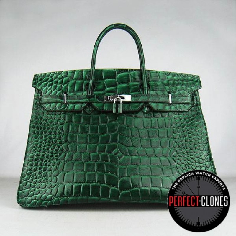 HE-40-1036 Birkin 40cm Green - Gator