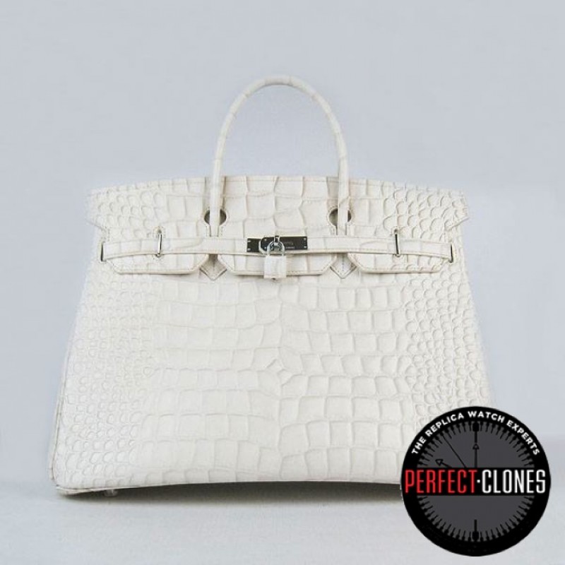 HE-40-1032 Birkin 40cm Off White - Gator