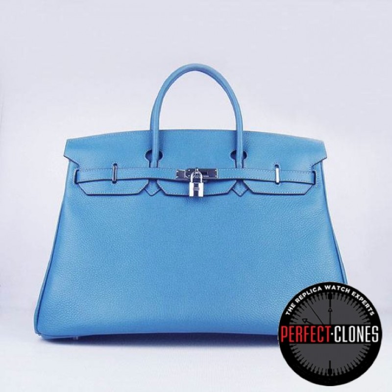 HE-40-1011 Birkin 40cm Mid Blue - Togo Standard