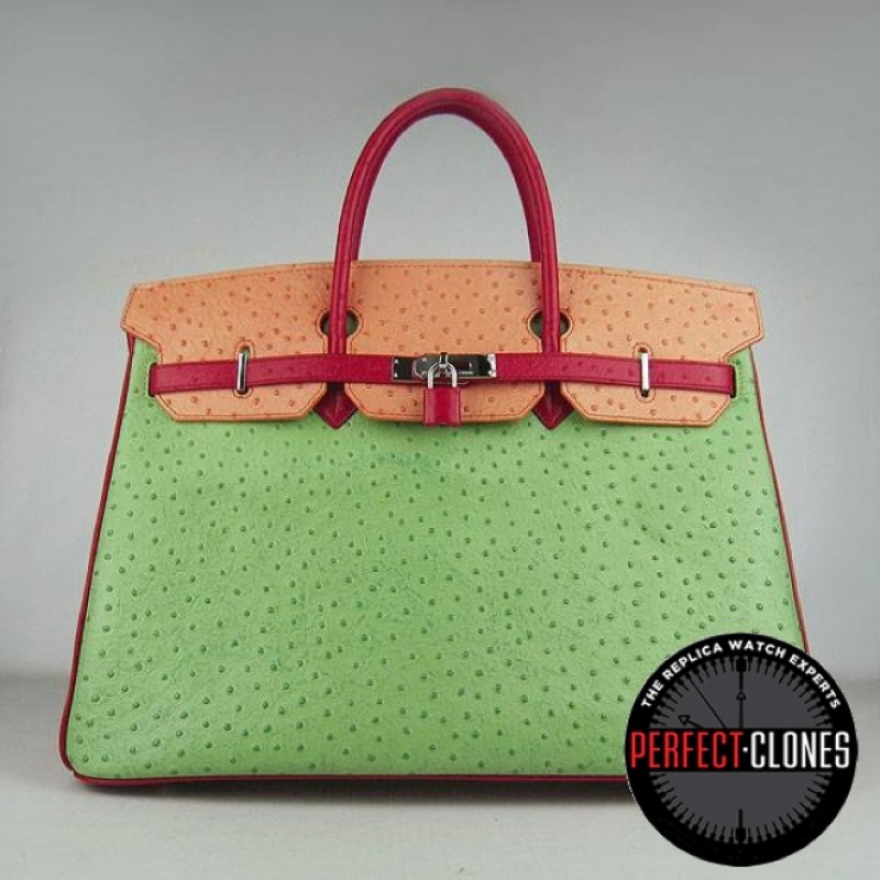 HE-40-1058 Birkin 40cm Mix Colour - Ostrich
