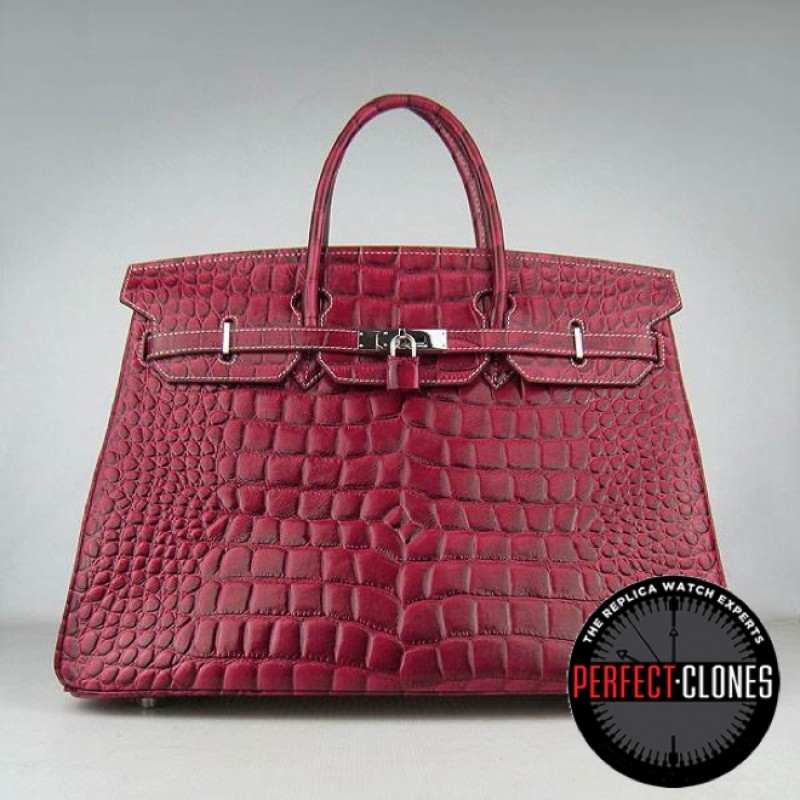 HE-40-1024 Birkin 40cm Red - Gator