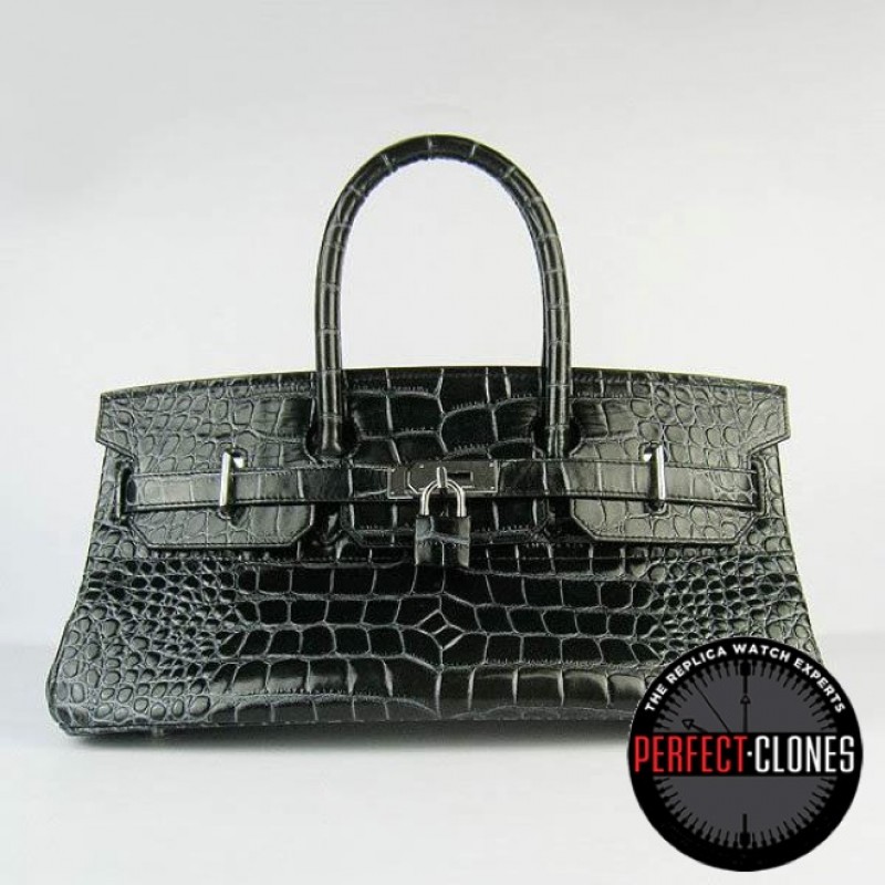HE-42-1021 Birkin 42cm Black - Gator