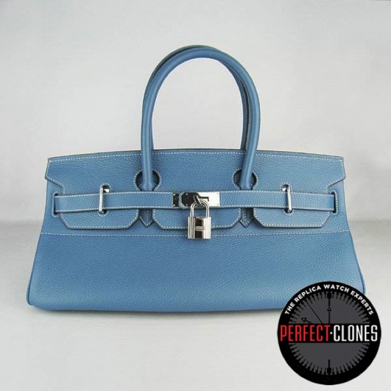 HE-42-1005 Birkin 42cm Mid Blue - Togo Standard