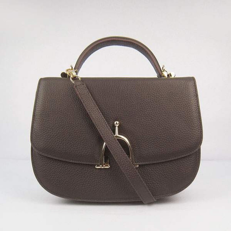 HE-STR-52 Stirrup H8088 Dark Brown - Togo Standard